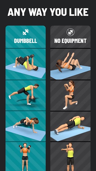 Dumbbell Workout At Home Mod APK