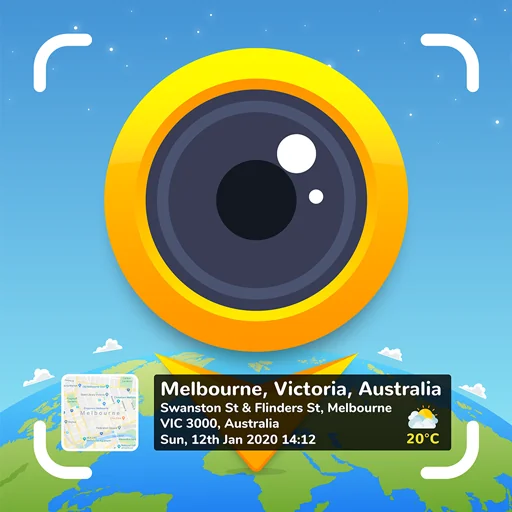 GPS Map Camera Mod APK v1.8.4 (Premium Unlocked)